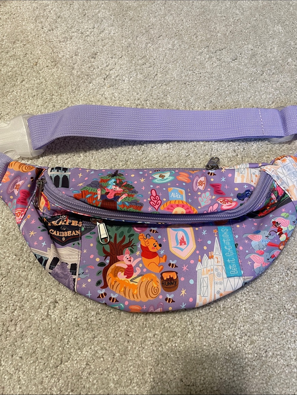 Disney Get it Creations Belt Bag Fanny Pack Disneyland Rides Pooh Dumbo Splash